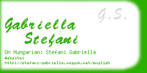 gabriella stefani business card